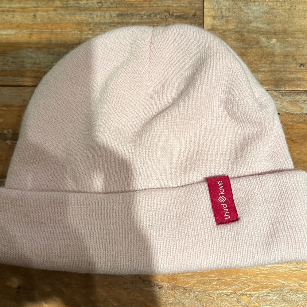 ThirdLove Light Pink Knit Beanie